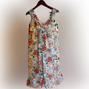 Johnny Was Cotton Print Dress Light & Lovely